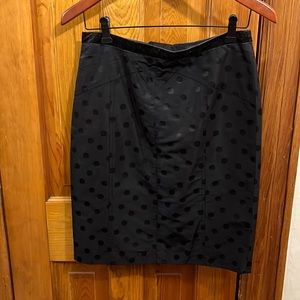 Marc Jacobs skirt black with shiny polka dots- size 4, like new.